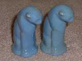 Cat shakers glazed sky blue